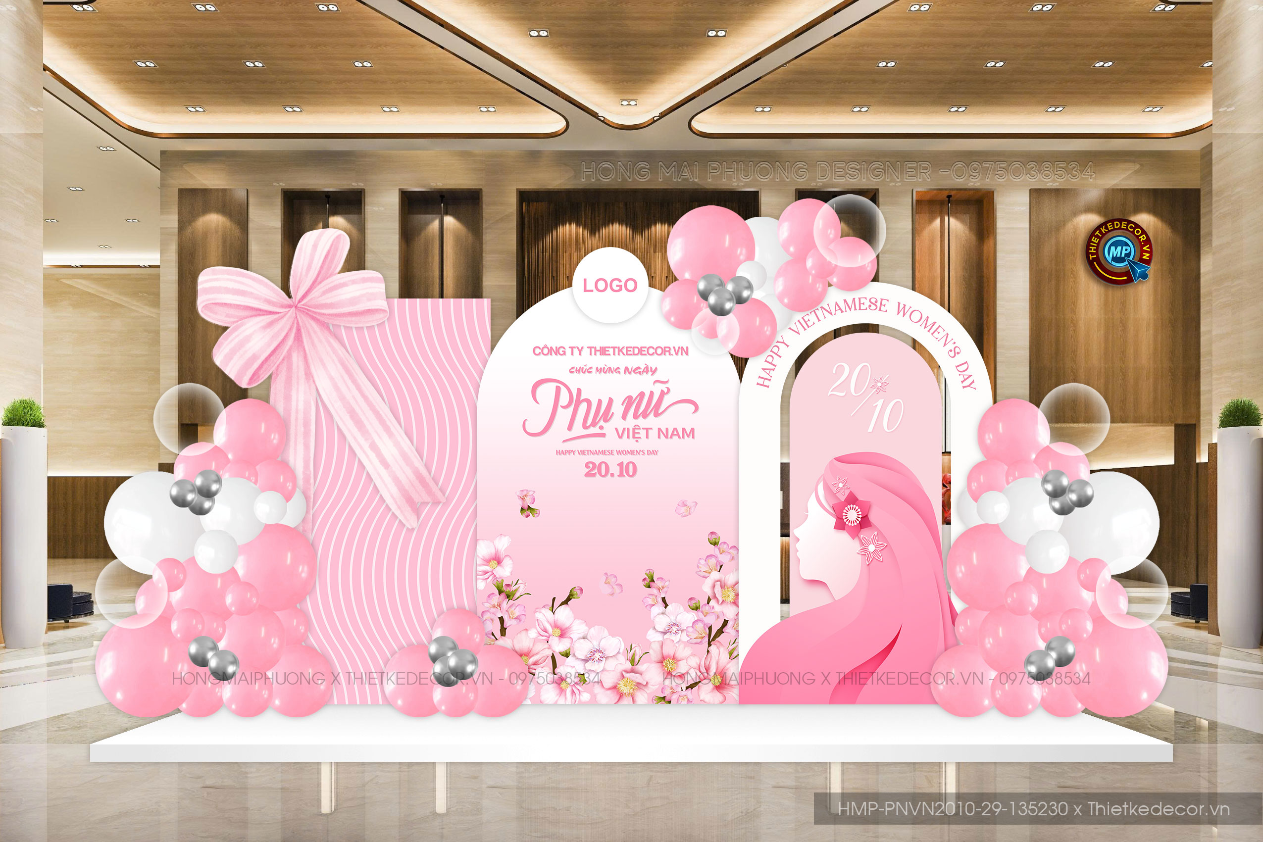 Backdrop PNVN 20-10 tone hồng